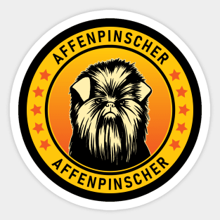 Affenpinscher Dog Portrait Sticker